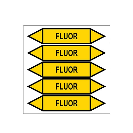 Značení potrubí, fluor